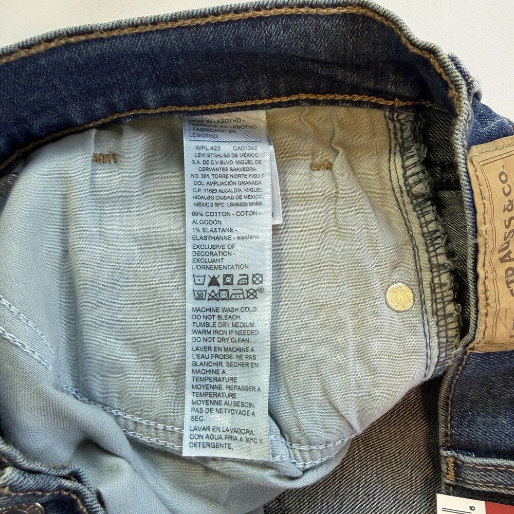 Levi Strauss Signature Gold Men's Relaxed Fit Flex Denim Blue Jeans 42x32 New - Picture 9 of 15